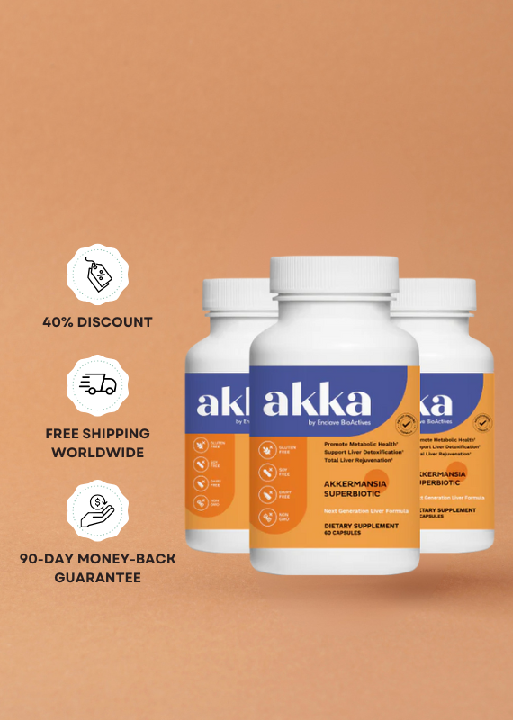 3 bottles AKKA liver health supplements