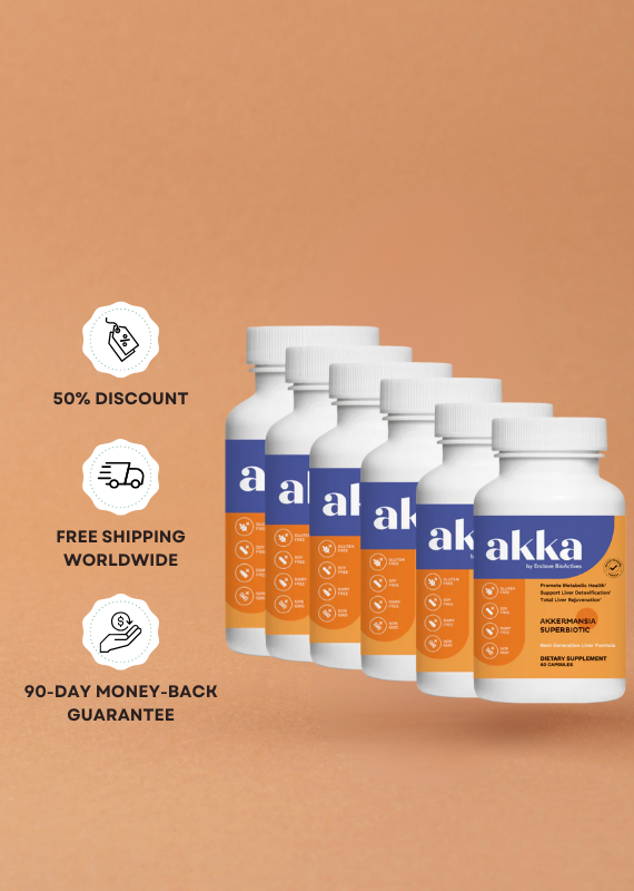 6 bottles AKKA liver health supplements