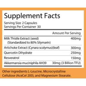 back label AKKA liver detox